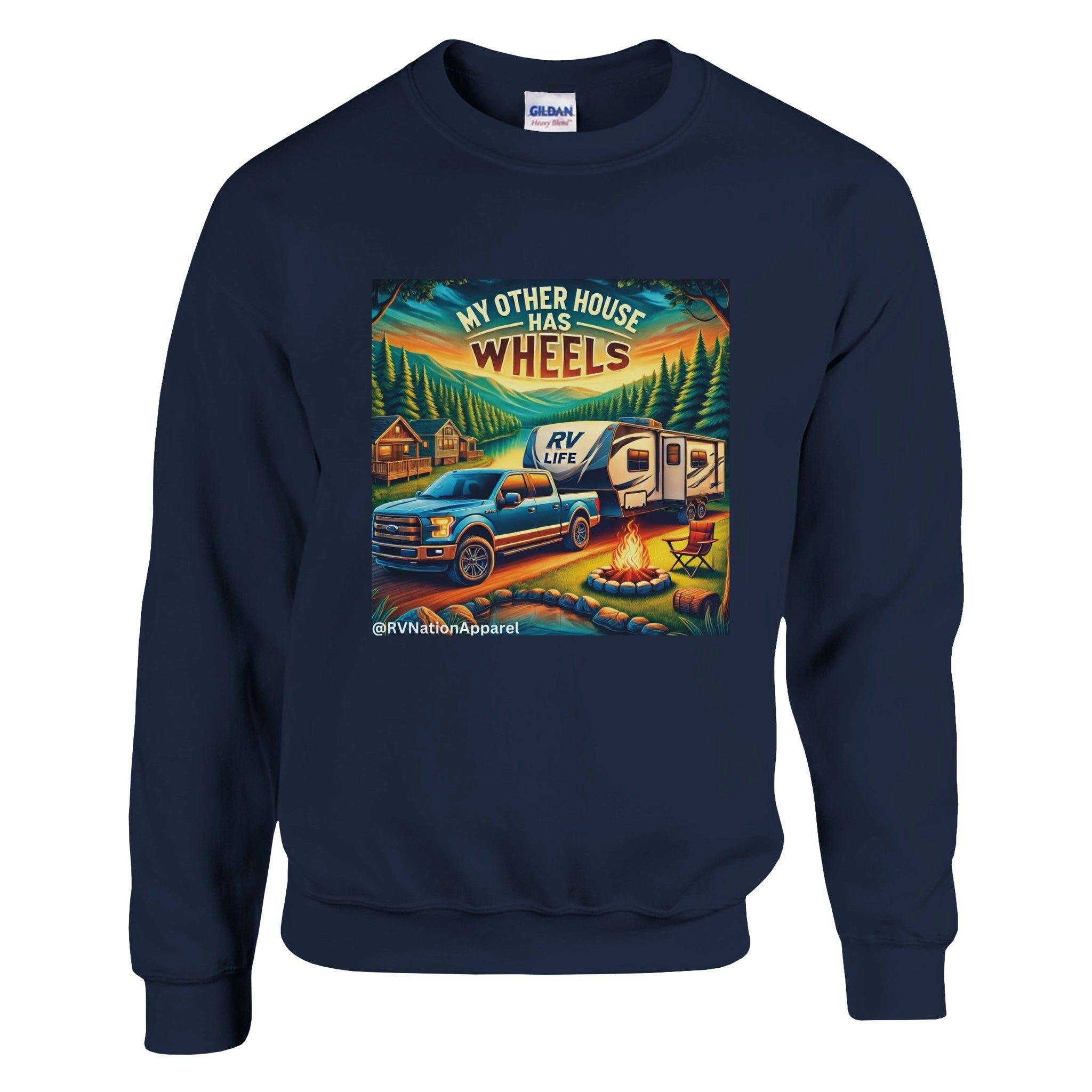 Classic Unisex Crewneck Sweatshirt | Gildan® 18000 - Sweatshirt - RV Nation Apparel