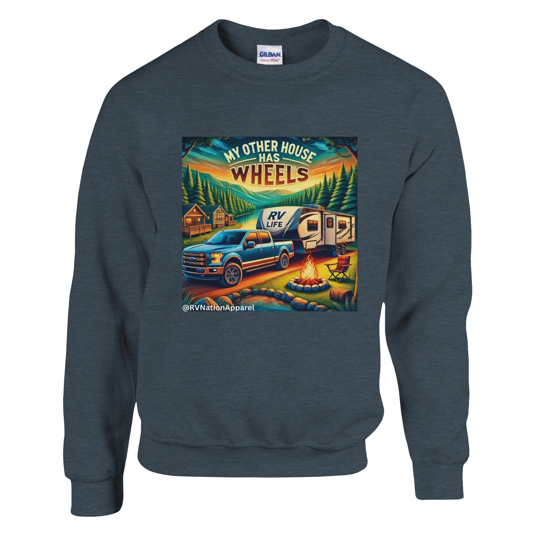 Classic Unisex Crewneck Sweatshirt | Gildan® 18000 - Sweatshirt - RV Nation Apparel