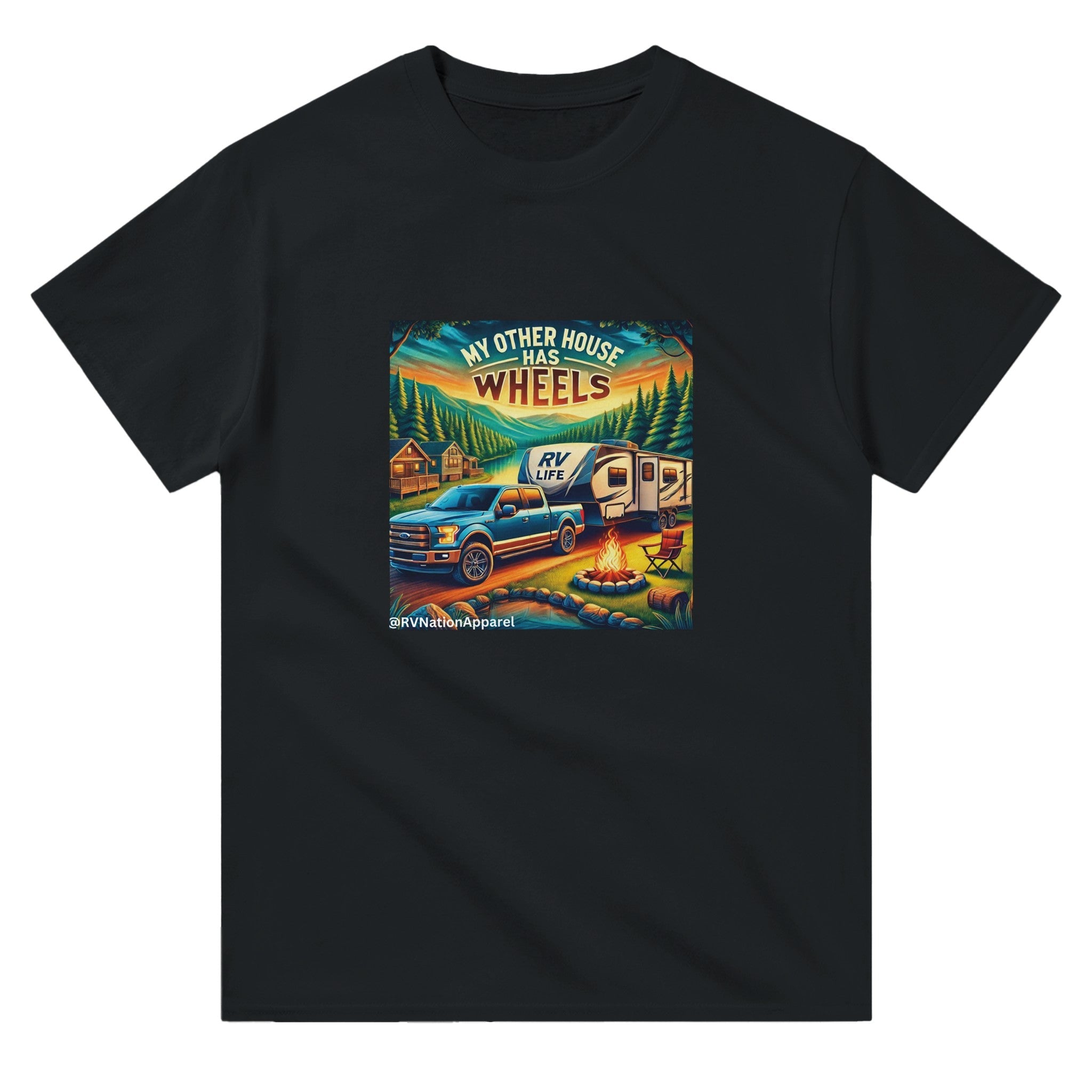 Heavyweight Unisex Crewneck T - shirt | Gildan® 5000 - T - Shirt - RV Nation Apparel