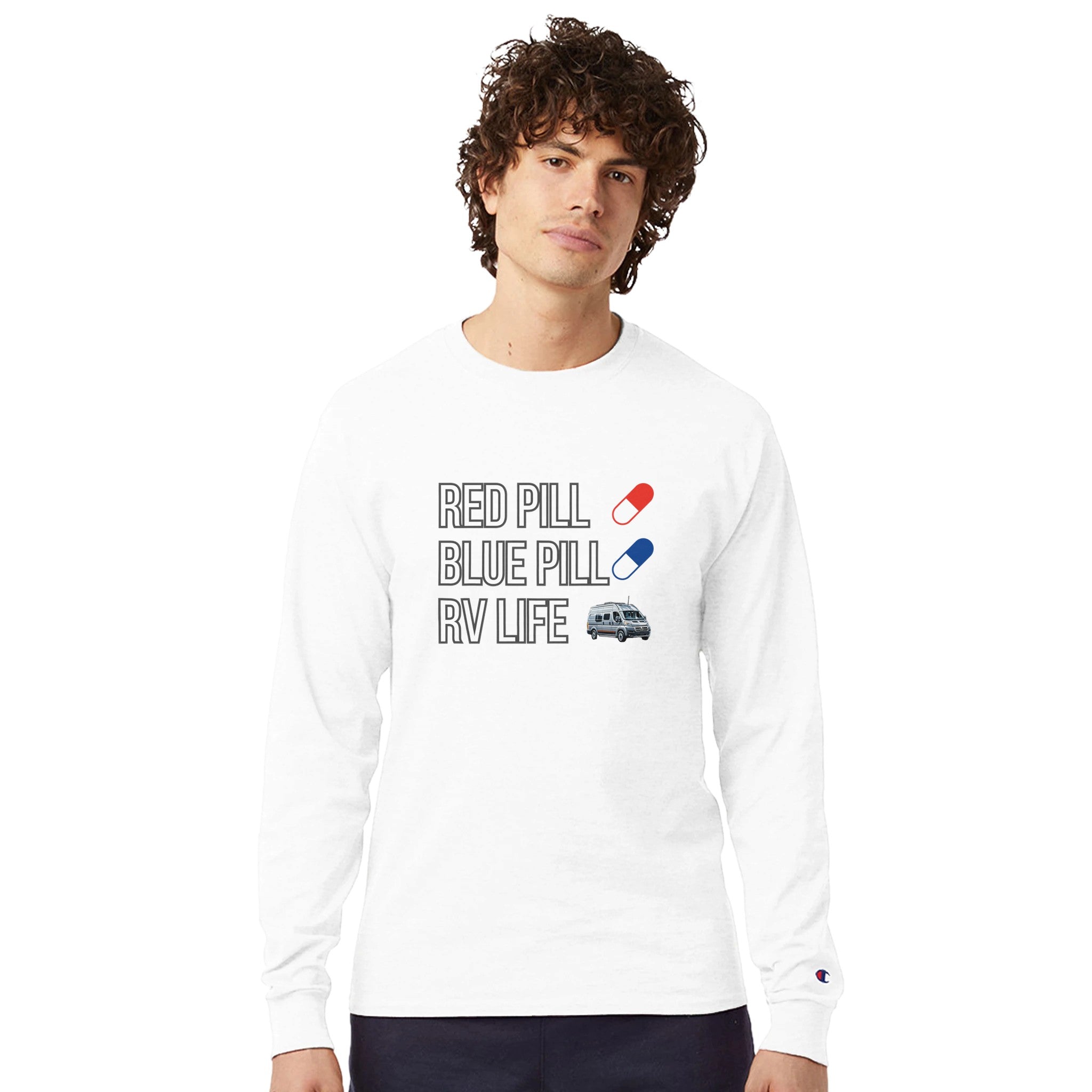 Men's Long - Sleeve T - Shirt | Champion CC8C - Long Sleeved T - Shirt - RV Nation Apparel