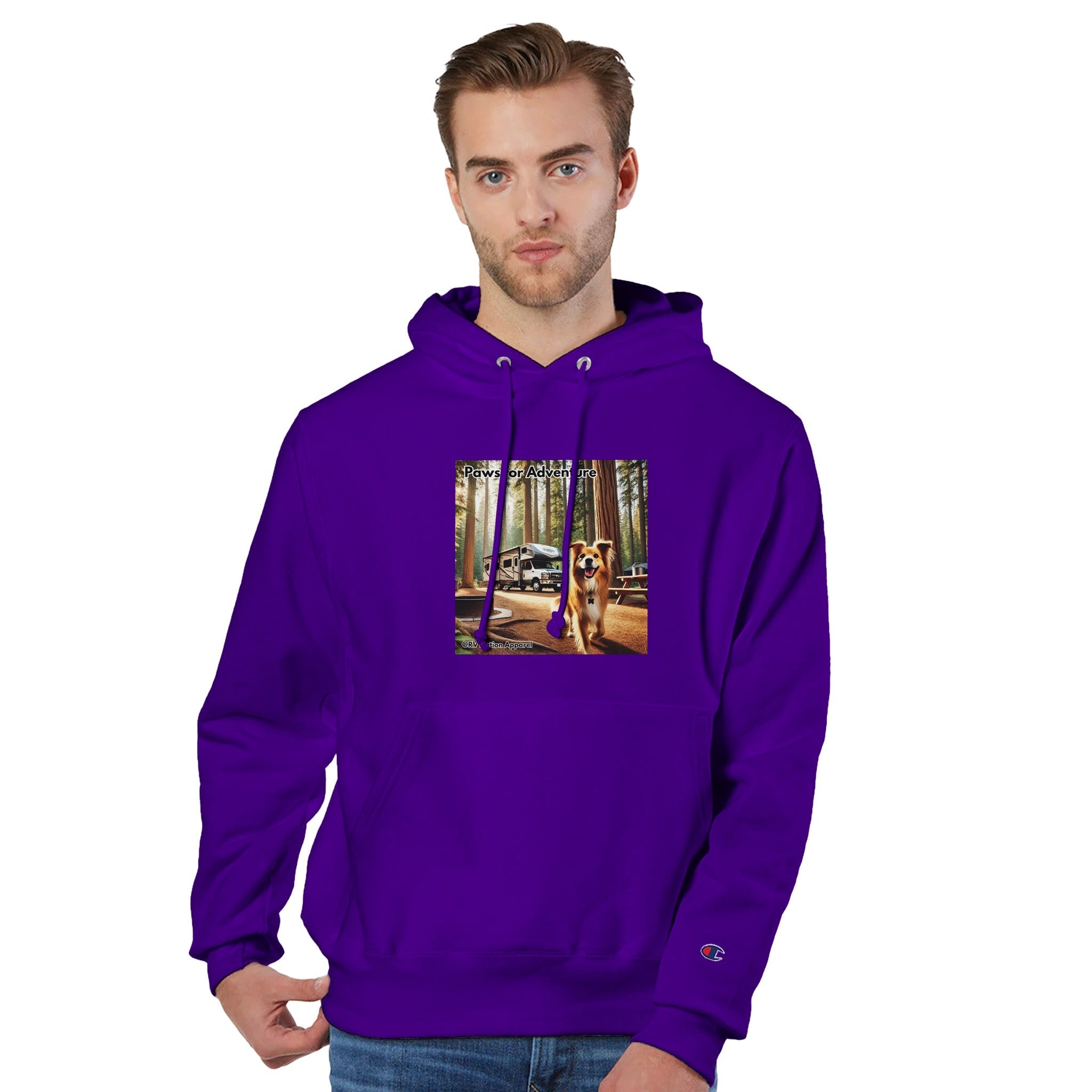 Recycled polyester Unisex Pullover Hoodie | Champion S1051 - Hoodie - RV Nation Apparel