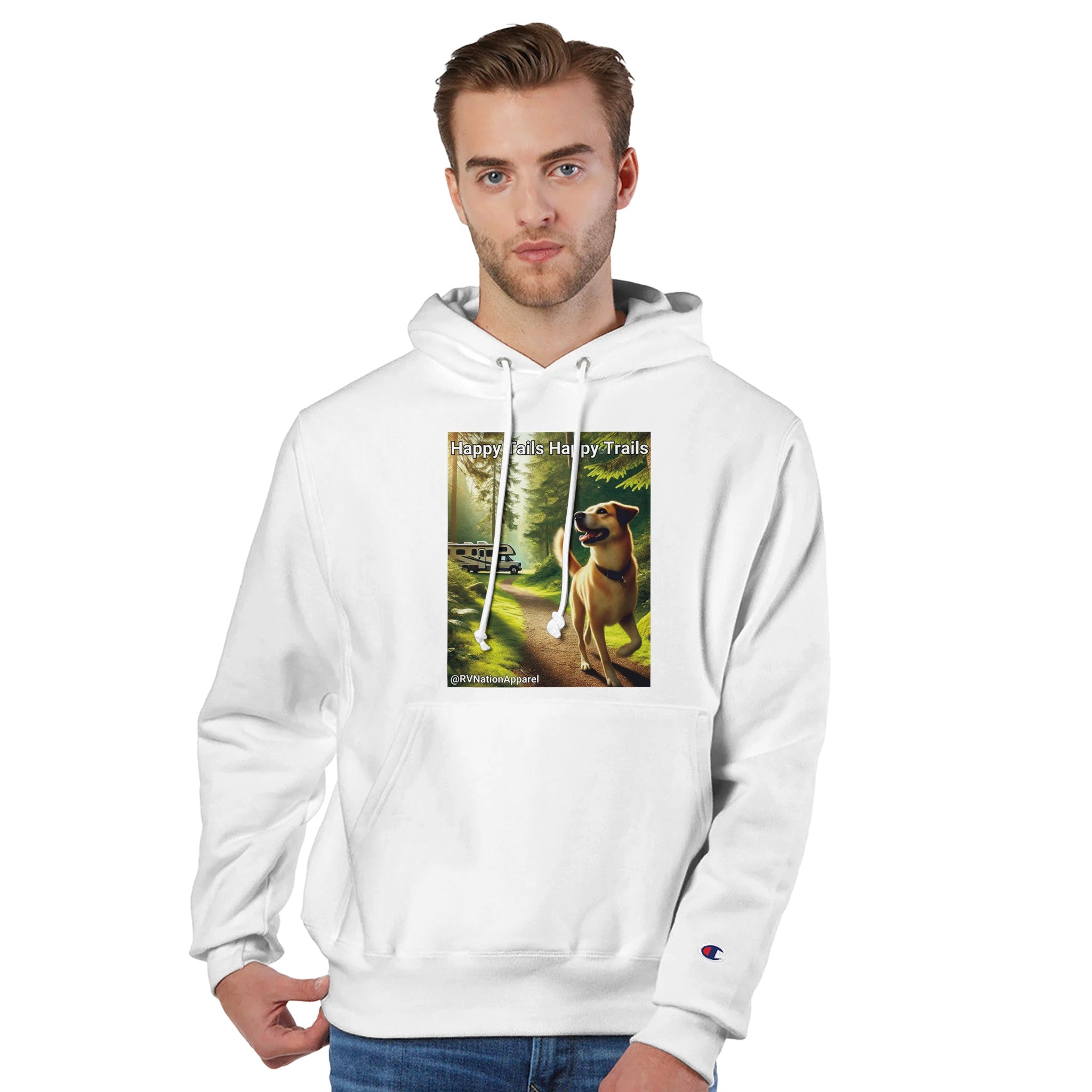 Recycled polyester Unisex Pullover Hoodie | Champion S1051 - Hoodie - RV Nation Apparel