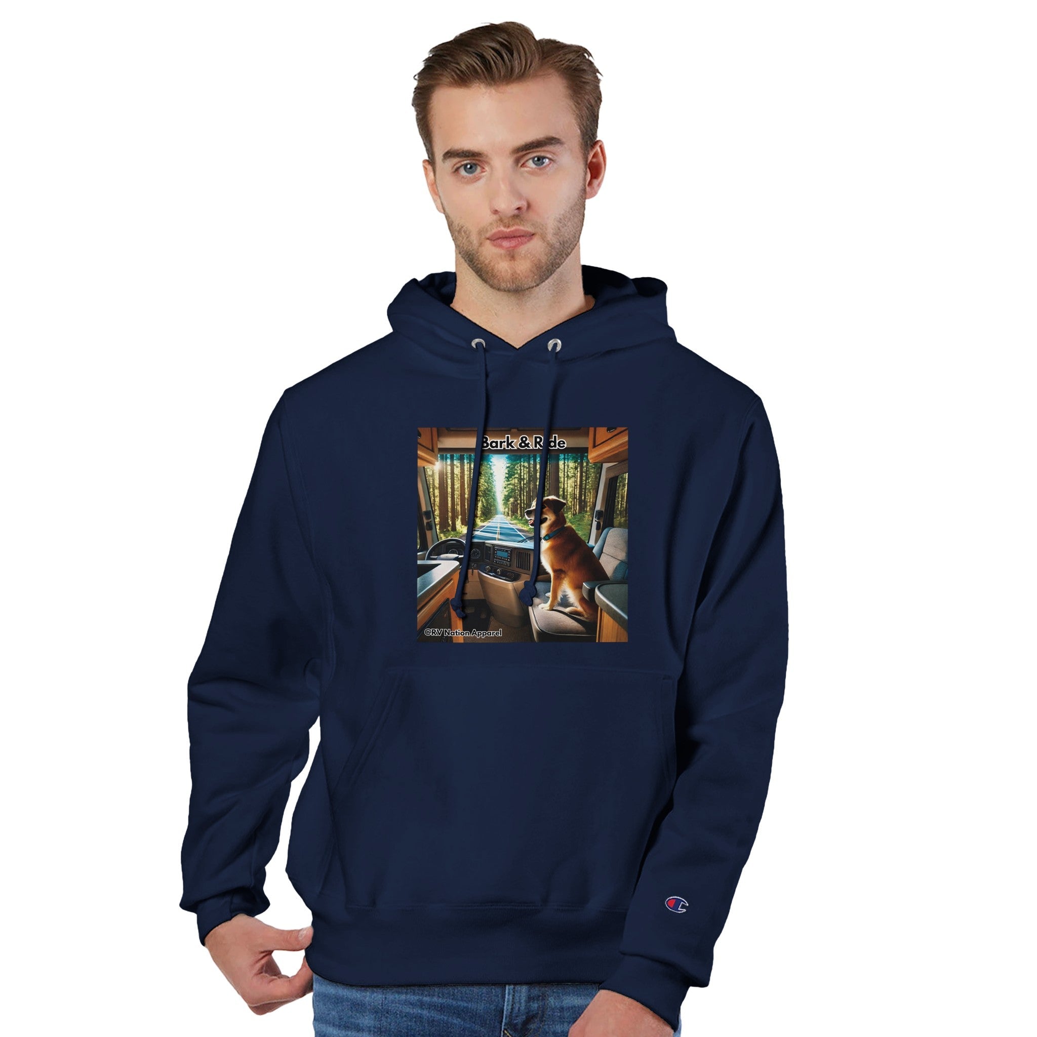 Recycled polyester Unisex Pullover Hoodie | Champion S1051 - Hoodie - RV Nation Apparel