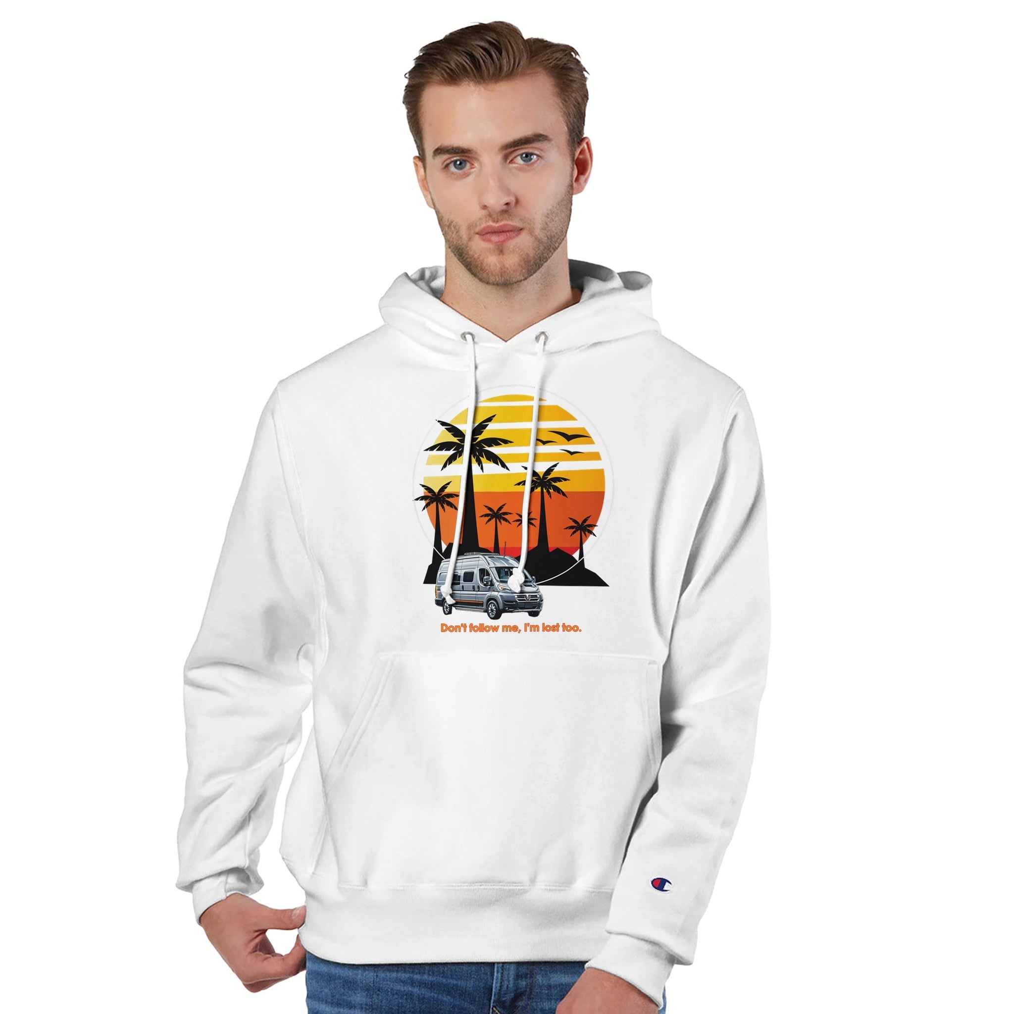 Recycled polyester Unisex Pullover Hoodie | Champion S1051 - Hoodie - RV Nation Apparel