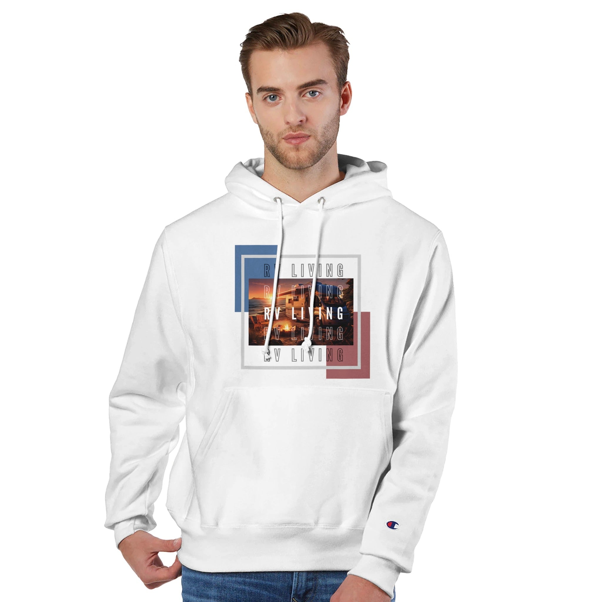 Recycled polyester Unisex Pullover Hoodie | Champion S1051 - Hoodie - RV Nation Apparel