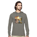 Unisex Eco Blend Long - Sleeve Pullover Hooded T-Shirt | Econscious EC1085 - Long Sleeved T-Shirt - RV Nation Apparel