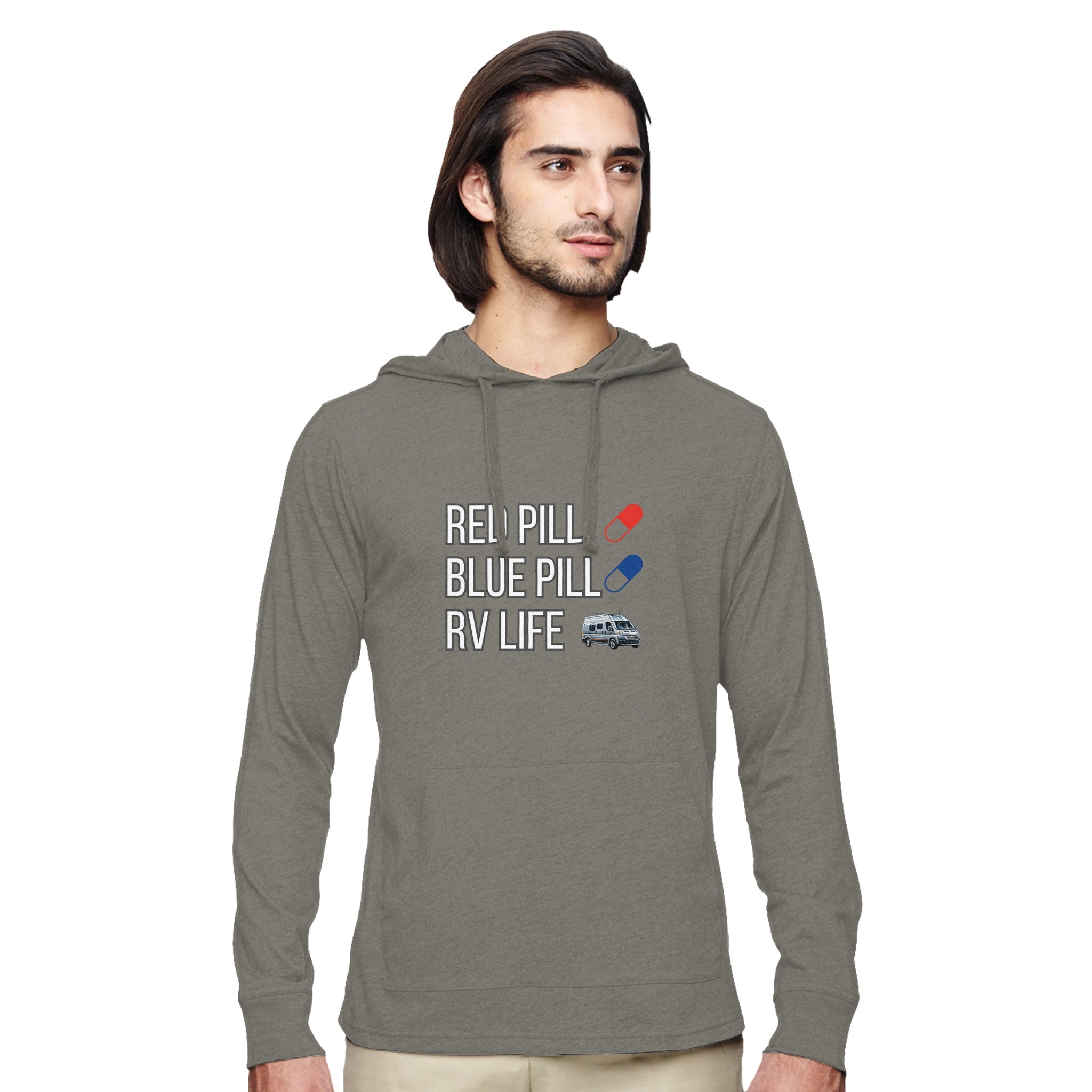 Unisex Eco Blend Long - Sleeve Pullover Hooded T - Shirt | Econscious EC1085 - Long Sleeved T - Shirt - RV Nation Apparel