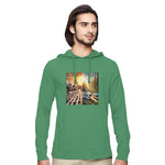 Unisex Eco Blend Long - Sleeve Pullover Hooded T-Shirt | Econscious EC1085 - Long Sleeved T-Shirt - RV Nation Apparel