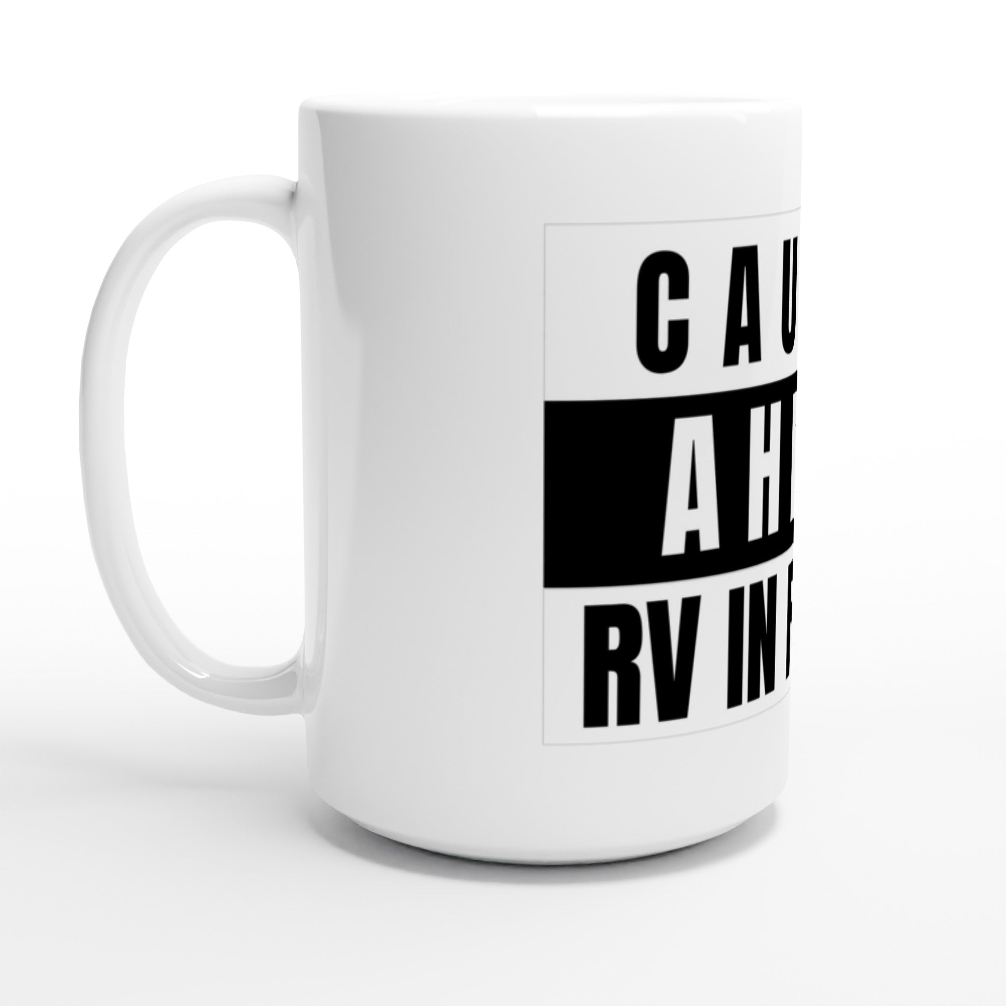 White 15oz Ceramic Mug - Mugs-RV Nation Apparel